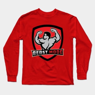 Body Building Muscle Beast Mode Long Sleeve T-Shirt